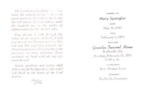 Mary Ella Spangler